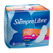 TOALLITAS FEM SIEMPRE LIBRE  FIT C/A X8